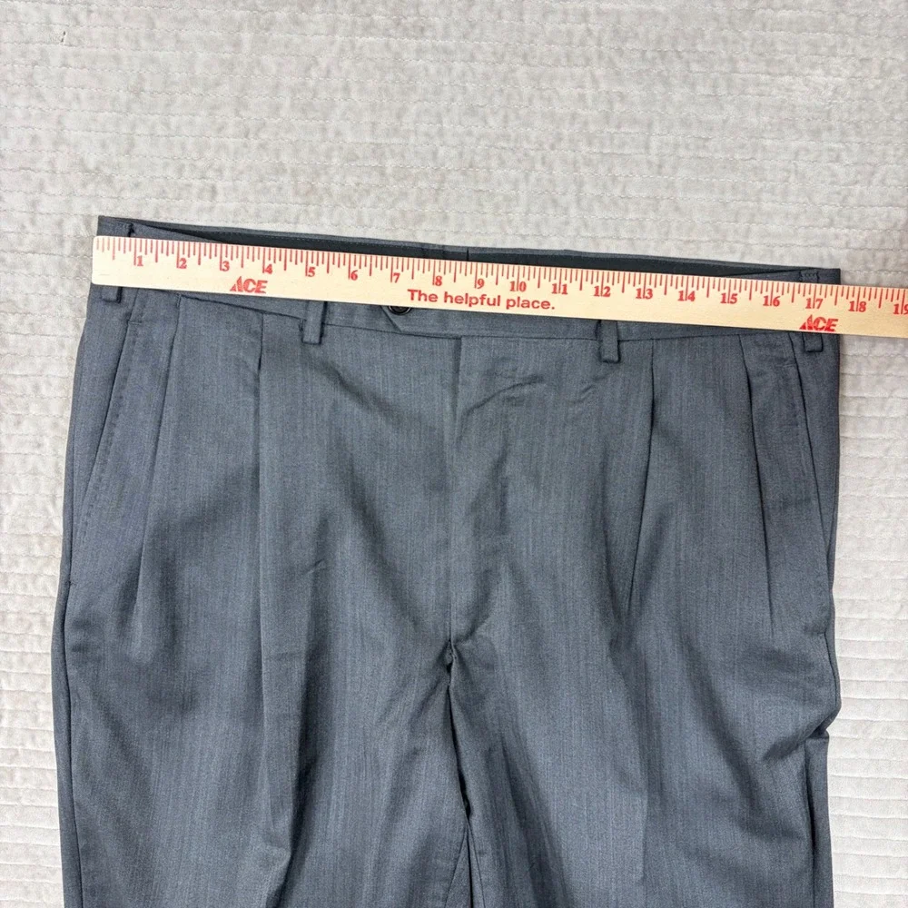 Daniel Cremieux Loro Piana Super 170s Wool Suit Mens Grey Italy 40R 35x29